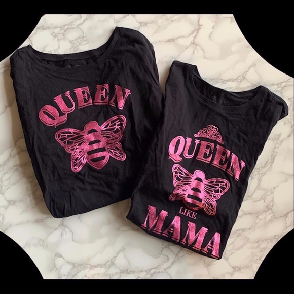 3/$45 ⭐️ Mama and Me T-Shirt Set Adult SIZE M & Kids L/G (10/12) - Picture 1 of 7